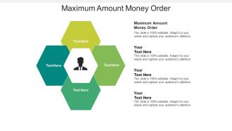 Maximum amount money order ppt powerpoint presentation infographic template format cpb