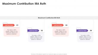 Maximum Contribution IRA Roth In Powerpoint And Google Slides Cpb