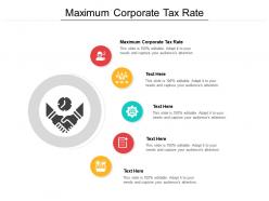 Maximum corporate tax rate ppt powerpoint presentation show images cpb