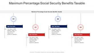 Maximum Percentage Social Security Benefits Taxable In Powerpoint And Google Slides Cpb