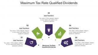 Maximum Tax Rate Qualified Dividends Ppt Powerpoint Presentation Layouts Professional Cpb
