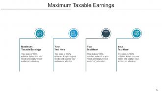 Maximum taxable earnings ppt powerpoint presentation professional ideas cpb