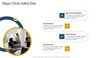 Mayo Clinic Adhd Diet In Powerpoint And Google Slides Cpb