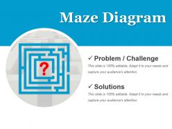 Maze diagram for business problem statement powerpoint graphics
