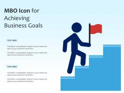 MBO Icon For Achieving Business Goals