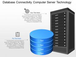 Mc database connectivity computer server technology powerpoint template