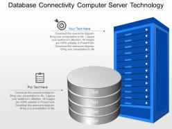 Mc database connectivity computer server technology powerpoint template