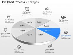 Mc eight staged pie chart business icon diagram powerpoint template slide