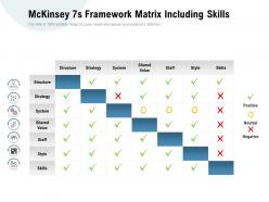 Mckinsey 7s framework matrix including skills