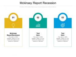 Mckinsey report recession ppt powerpoint presentation file guide cpb