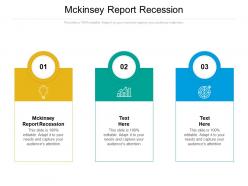 Mckinsey report recession ppt powerpoint presentation portfolio brochure cpb