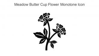 Meadow Butter Cup Flower Monotone Icon In Powerpoint Pptx Png And Editable Eps Format