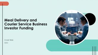 Meal Delivery And Courier Service Business Investor Funding PPT Mockup ACP