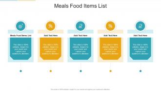 Meals Food Items List In Powerpoint And Google Slides Cpb