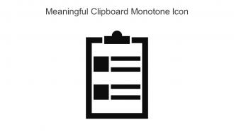 Meaningful Clipboard Monotone Icon In Powerpoint Pptx Png And Editable Eps Format