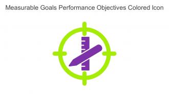 Measurable Goals Performance Objectives Colored Icon In Powerpoint Pptx Png And Editable Eps Format