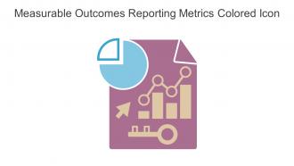 Measurable Outcomes Reporting Metrics Colored Icon In Powerpoint Pptx Png And Editable Eps Format