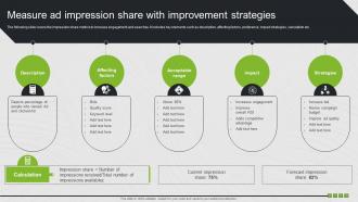Measure Ad Impression Share With Improvement Search Engine Marketing Ad Campaign