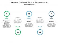 Measure customer service representative performance ppt powerpoint presentation show smartart cpb