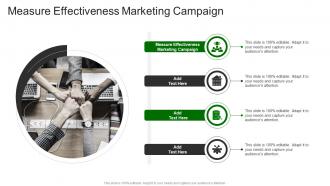 Measure Effectiveness Marketing Campaign In Powerpoint And Google Slides Cpb