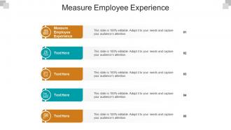 Measure employee experience ppt powerpoint presentation inspiration styles cpb
