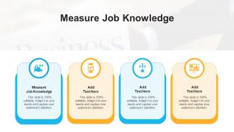 Measure Job Knowledge In Powerpoint And Google Slides Cpb
