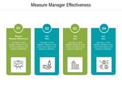 Measure manager effectiveness ppt powerpoint presentation ideas shapes cpb