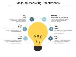 Measure marketing effectiveness ppt powerpoint presentation model background image cpb