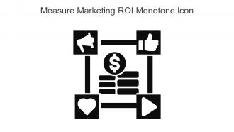 Measure Marketing ROI Monotone Icon In Powerpoint Pptx Png And Editable Eps Format