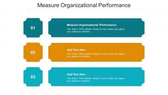 Measure Organizational Performance Ppt PowerPoint Presentation Layouts Deck Cpb