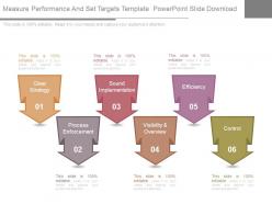 Measure performance and set targets template powerpoint slide download