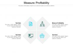 Measure profitability ppt powerpoint presentation model slide cpb