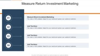 Measure Return Investment Marketing In Powerpoint And Google Slides Cpb