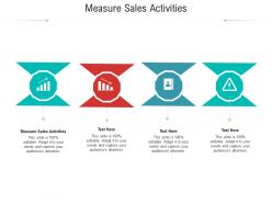 Measure sales activities ppt powerpoint presentation professional background cpb