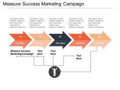 Measure success marketing campaign ppt powerpoint presentation infographics examples cpb