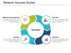 Measure success quotes ppt powerpoint presentation professional mockup cpb