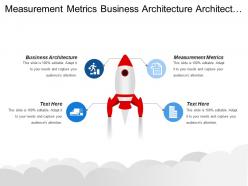 Measurement metrics business architecture architecture vision financial status