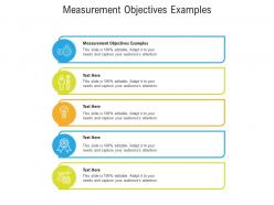 Measurement objectives examples ppt powerpoint presentation gallery layout ideas cpb