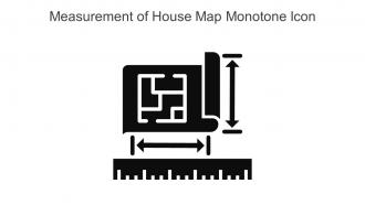 Measurement Of House Map Monotone Icon In Powerpoint Pptx Png And Editable Eps Format