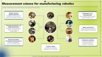 Measurement Science For Manufacturing Robotics Applications Of Industrial Robotic Systems