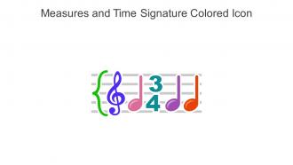 Measures And Time Signature Colored Icon In Powerpoint Pptx Png And Editable Eps Format