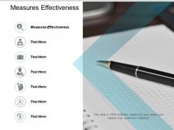 Measures effectiveness ppt powerpoint presentation gallery skills cpb