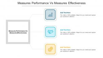 Measures Performance Vs Measures Effectiveness Ppt Powerpoint Presentation Layout Cpb