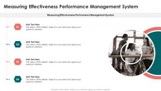 Measuring Effectiveness Performance Management System In Powerpoint And Google Slides Cpb