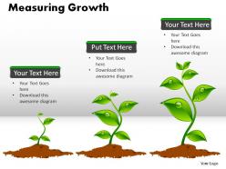Measuring growth powerpoint presentation slides