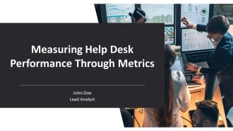 Measuring Help Desk Performance Through Metrics PPT Summary AT