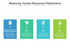 Measuring human resources performance ppt powerpoint presentation model cpb