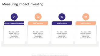 Measuring Impact Investing In Powerpoint And Google Slides Cpb