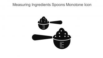 Measuring Ingredients Spoons Monotone Icon In Powerpoint Pptx Png And Editable Eps Format