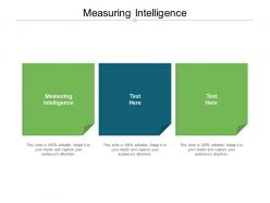 Measuring intelligence ppt powerpoint presentation professional topics cpb
